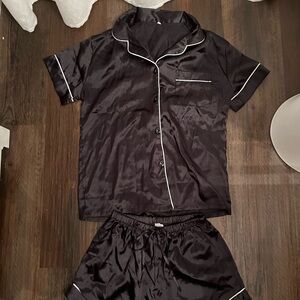 silk/satin pajama pants